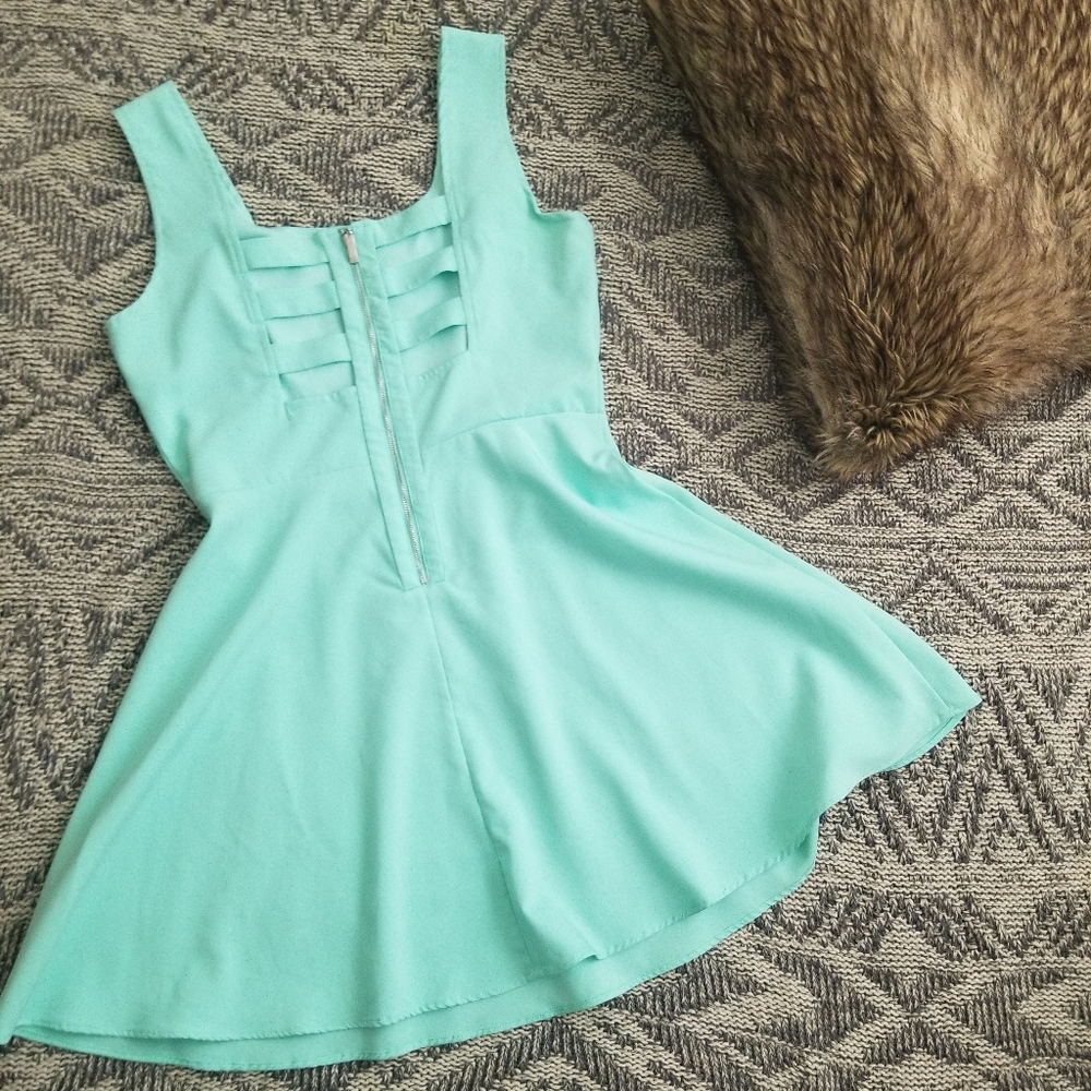 Light Blue Boutique Dress View 4